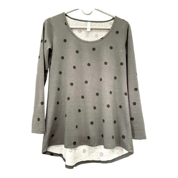 Lularoe Women’s XS Long‎ Sleeved Polka Dot Top - Picture 1 of 2